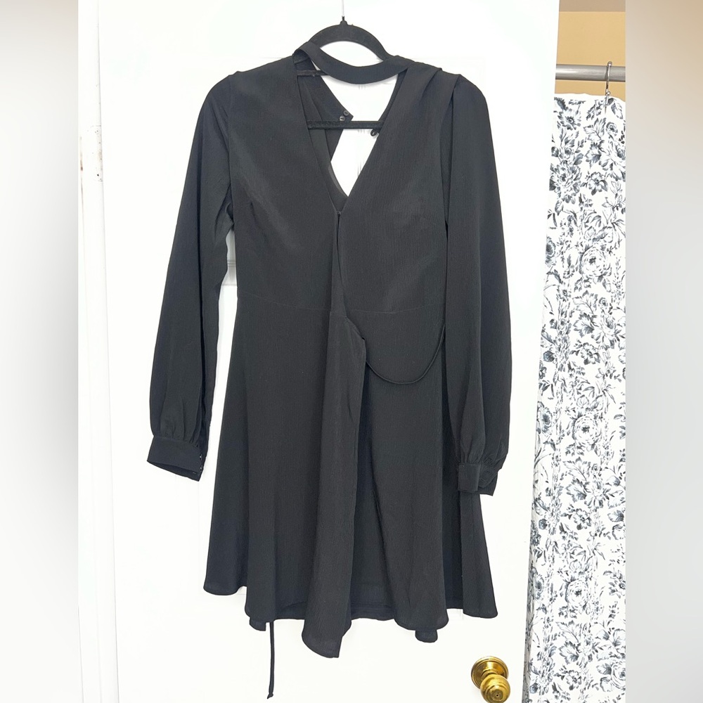 NWT Lush Black Long Sleeve Dress